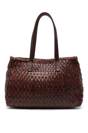 Salvage Irregular Burnt Brown Tote Bag DRAGON DIFFUSION | 8171BRUCIATO
